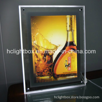 Acrylic Slim LED Light Box with Aluminum Frame and CE. RoHS